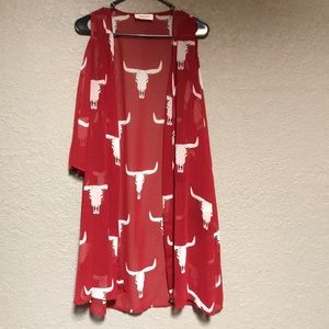 Bull head kimono